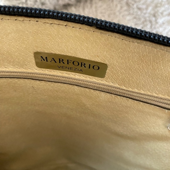 Marforio Venezia Made in Italy black leather shoulder bag Italian purse - Picture 7 of 8